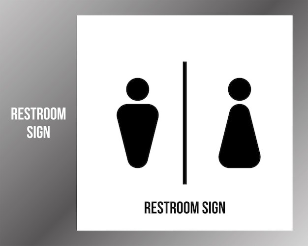 男女卫生间洗手间厕所标志图标