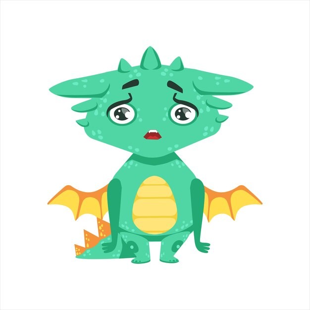 可爱的卡通小飞龙