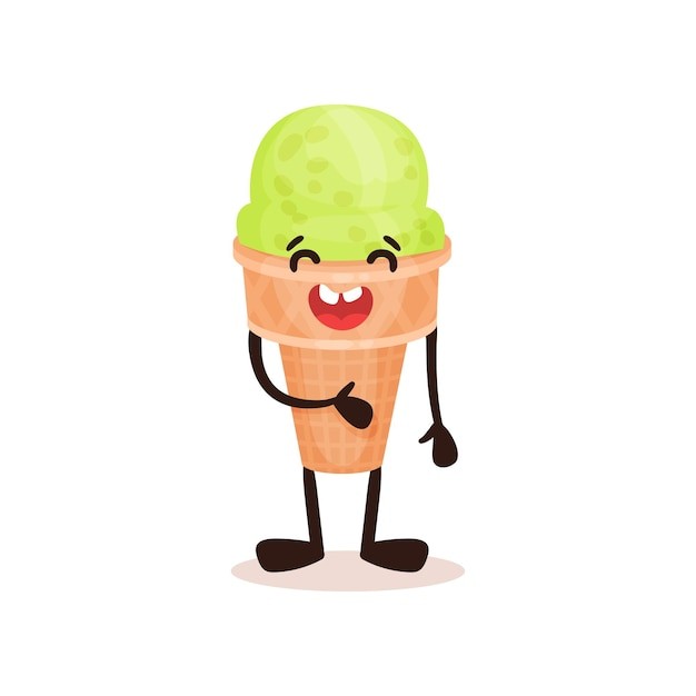 冰淇淋甜筒拟人