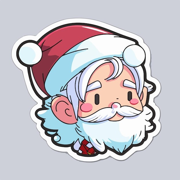 卡通可爱圣诞老人插画