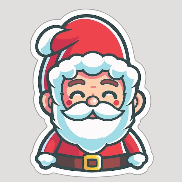 卡通可爱圣诞老人插画