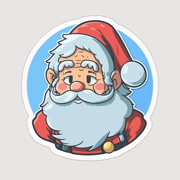 卡通可爱圣诞老人插画