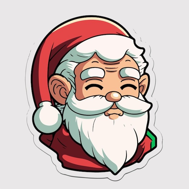 卡通可爱圣诞老人插画