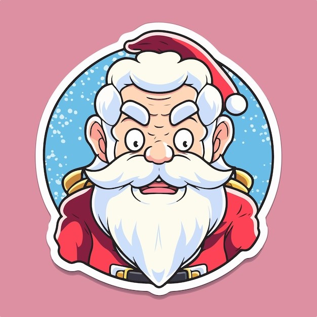 卡通可爱圣诞老人插画