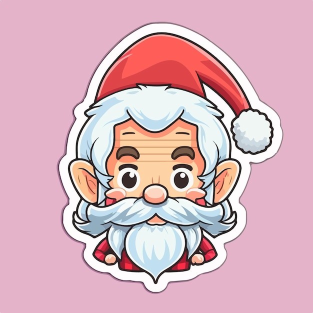 卡通可爱圣诞老人插画