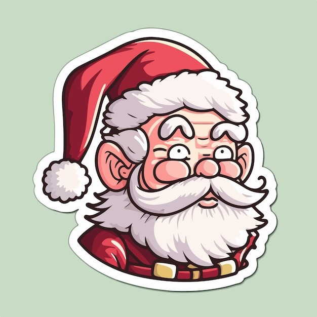 卡通可爱圣诞老人插画