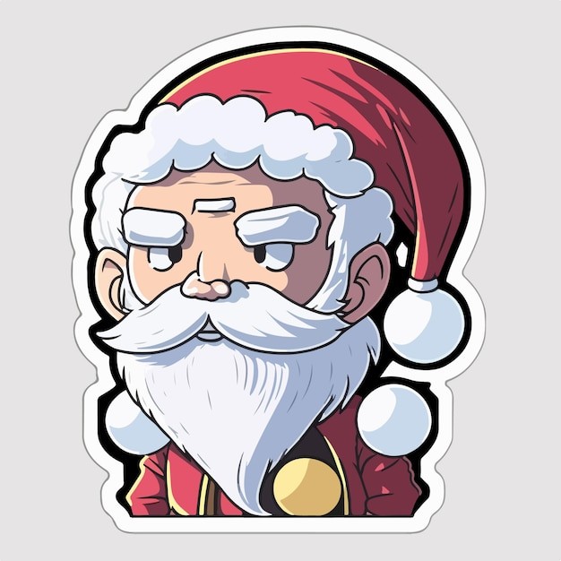 卡通可爱圣诞老人插画