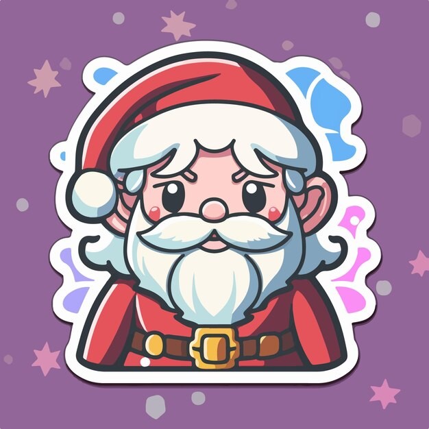卡通可爱圣诞老人插画