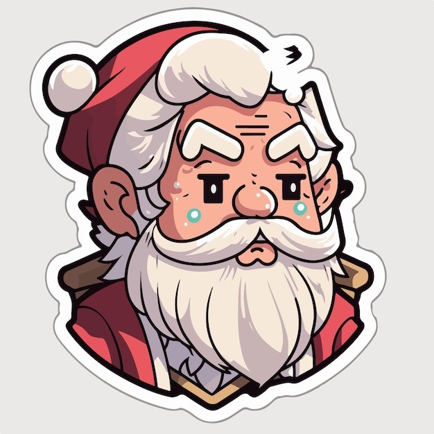 卡通可爱圣诞老人插画