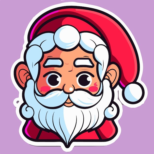 卡通可爱圣诞老人插画