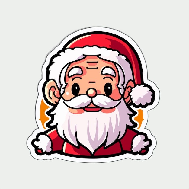 卡通可爱圣诞老人插画