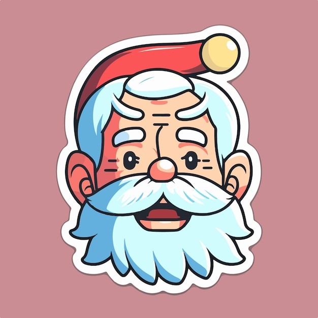 卡通可爱圣诞老人插画