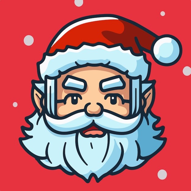 卡通可爱圣诞老人插画