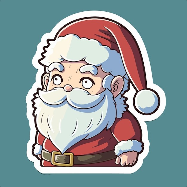 卡通可爱圣诞老人插画