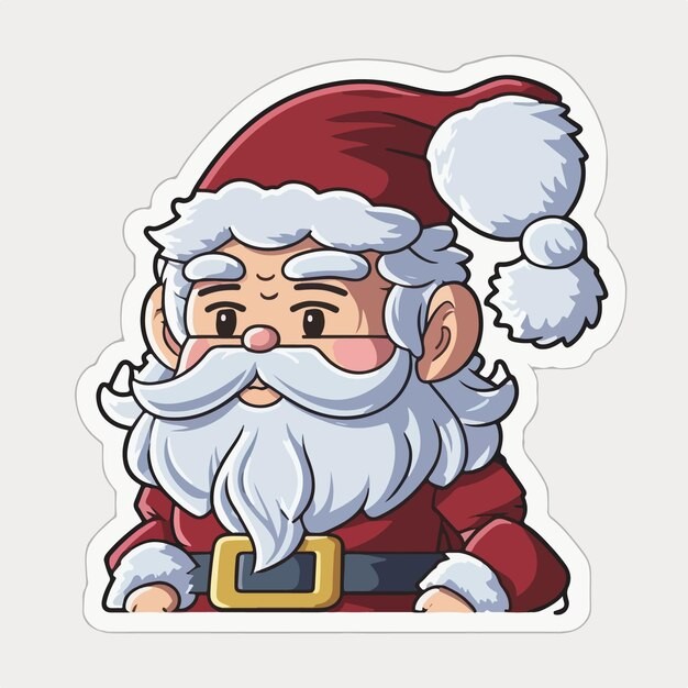 卡通可爱圣诞老人插画