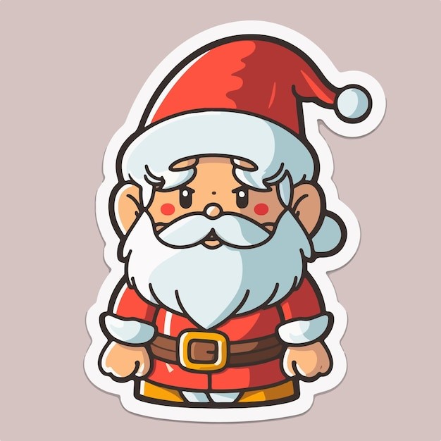 卡通可爱圣诞老人插画