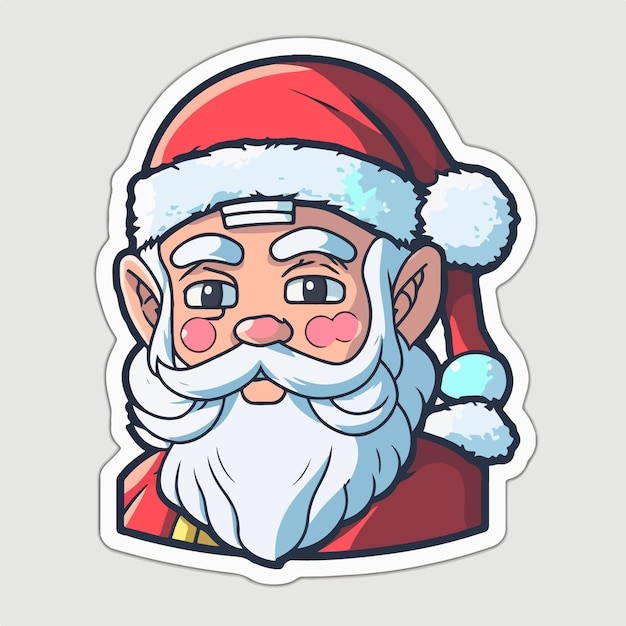 卡通可爱圣诞老人插画