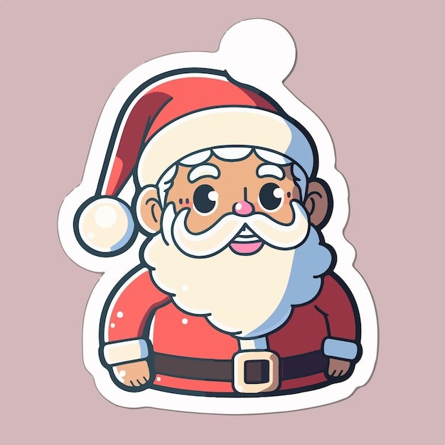 卡通可爱圣诞老人插画