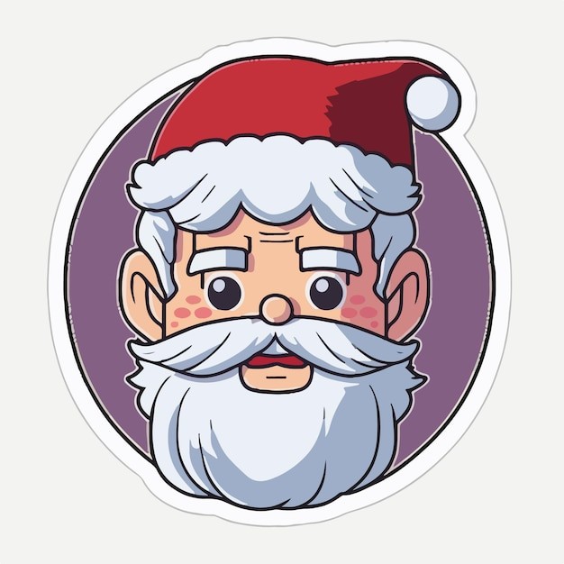 卡通可爱圣诞老人插画