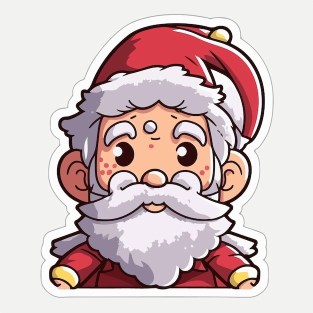 卡通可爱圣诞老人插画