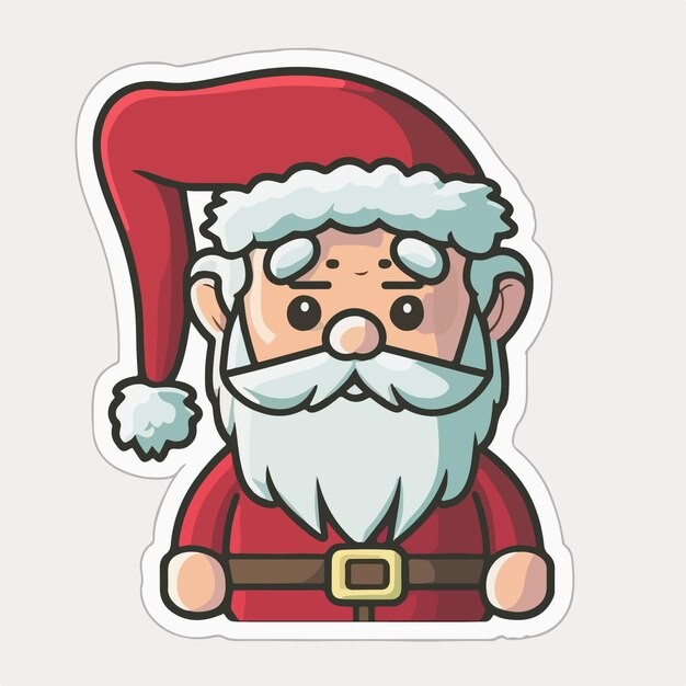 卡通可爱圣诞老人插画