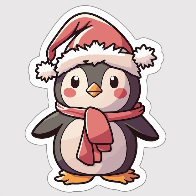 卡通可爱企鹅插画