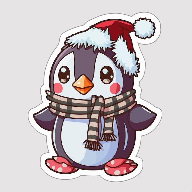 卡通可爱企鹅插画