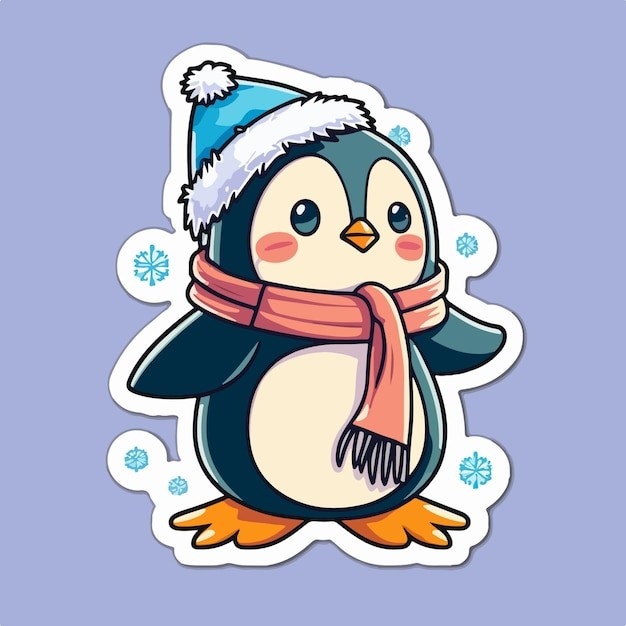 卡通可爱企鹅插画