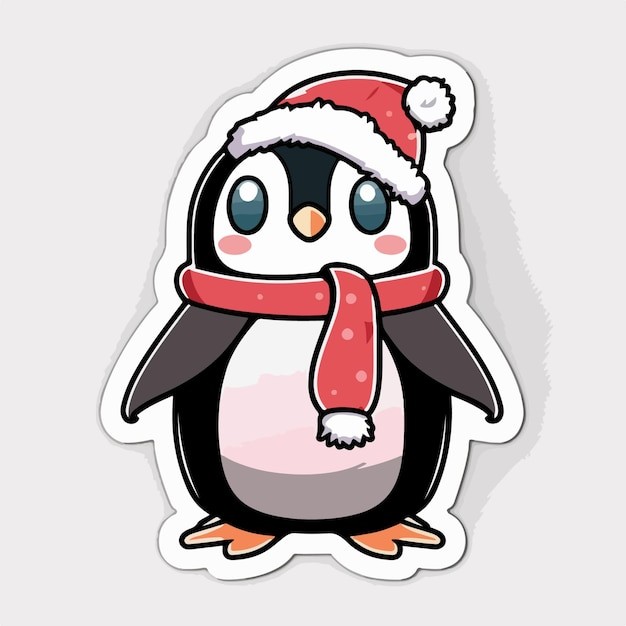 卡通可爱企鹅插画