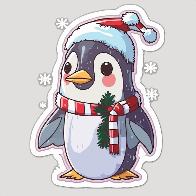 卡通可爱企鹅插画