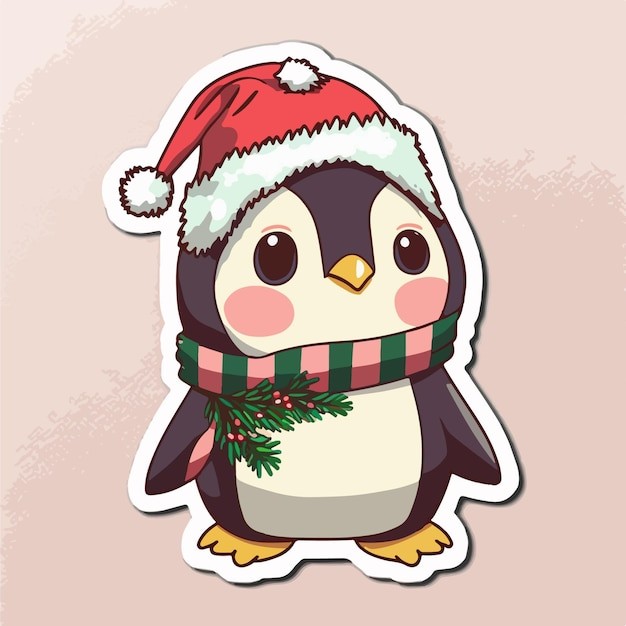 卡通可爱企鹅插画