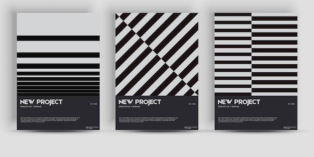 瑞士设计风格抽象图形海报模板