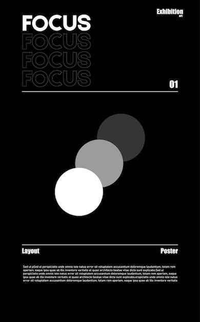 瑞士设计风格抽象图形海报模板