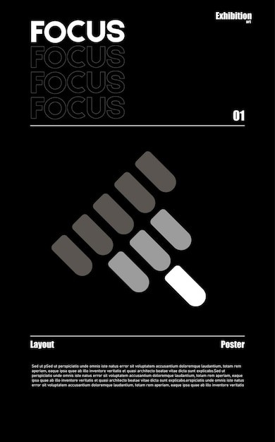 瑞士设计风格抽象图形海报模板