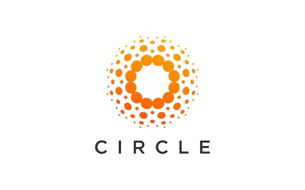 圆形科技点标志logo