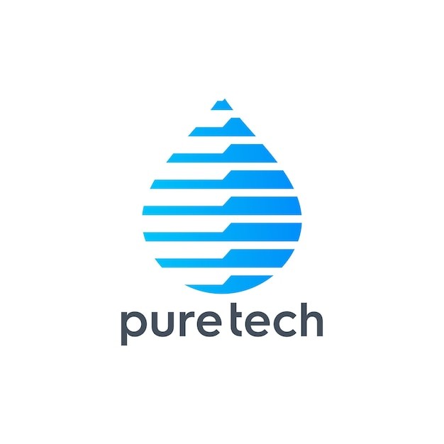 科技水滴标志logo