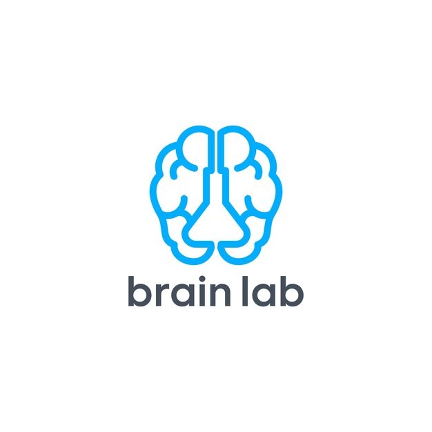 脑科学大脑实验标志logo