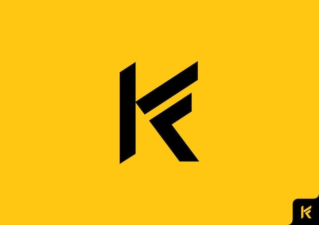 字母kf字母fk标志logo