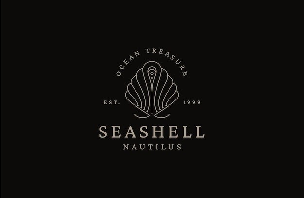 贝壳扇贝标志logo