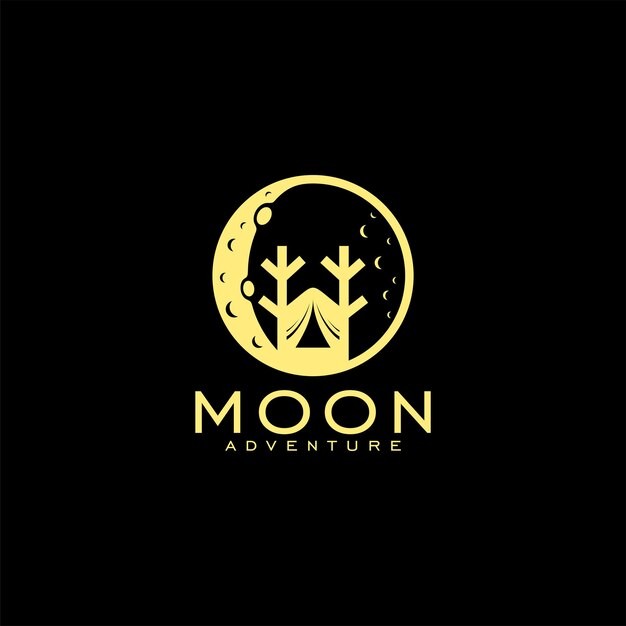 抽象月亮标志logo