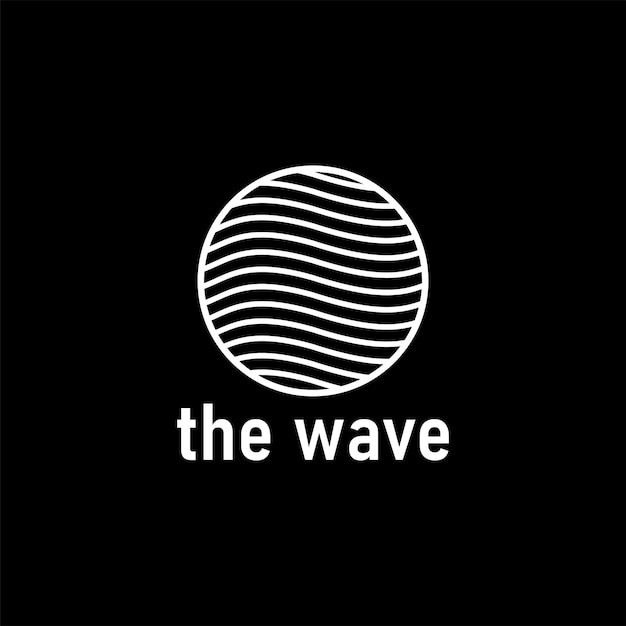 抽象波浪线波纹标志logo