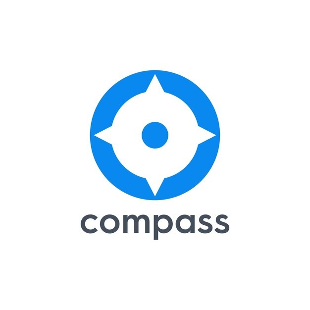 指南针导航标志logo