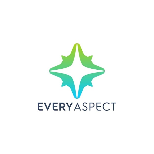 抽象现代星标志logo