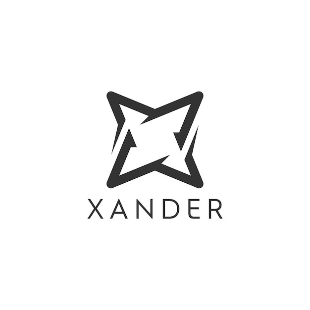 抽象星星标志logo