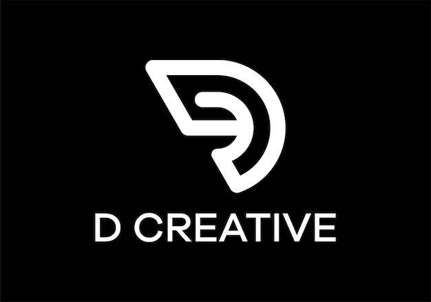 字母d耳朵标志logo