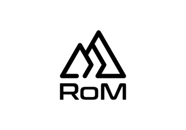 抽象现代科技山峰标志logo