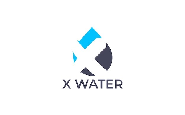 字母x水滴标志logo