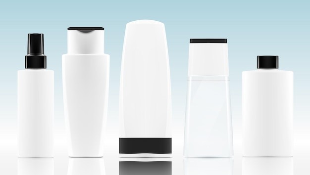 化妆品瓶子包装模板