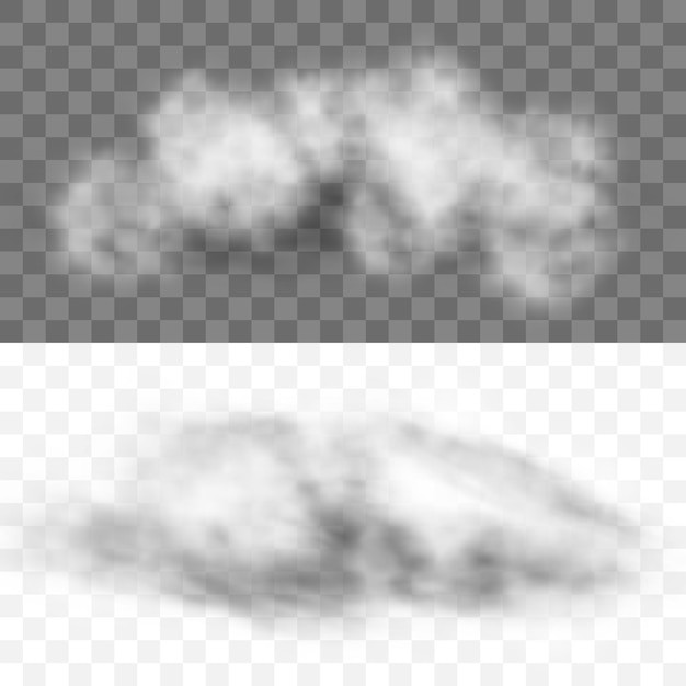写实的云朵烟雾