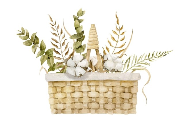 篮子和棉花